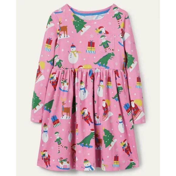 Mini Boden Christmas Snowman Elf Dress - Picture 1 of 4